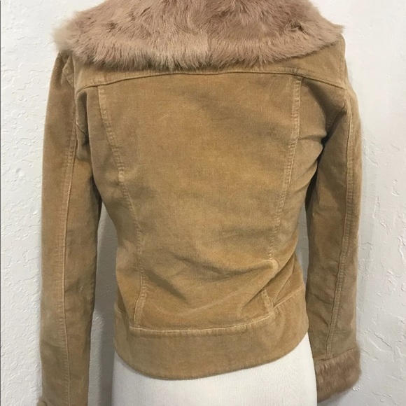 SHERI BODELL genuine rabbit fur XS brown coat - Picture 2 of 8